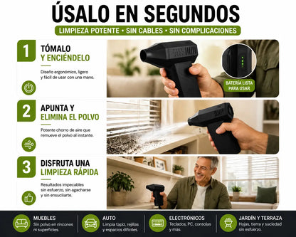 SOPLADOR DE AIRE ELÉCTRICO TurboClean Pro