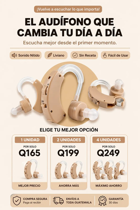 AUDIFONO AMPLIFICADOR PARA LA SORDERA