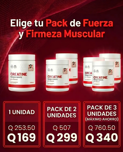 CREATINA CON MONOHIDRATO PARA MUJER - TONIFICA TU CUERPO SIN INFLARTE