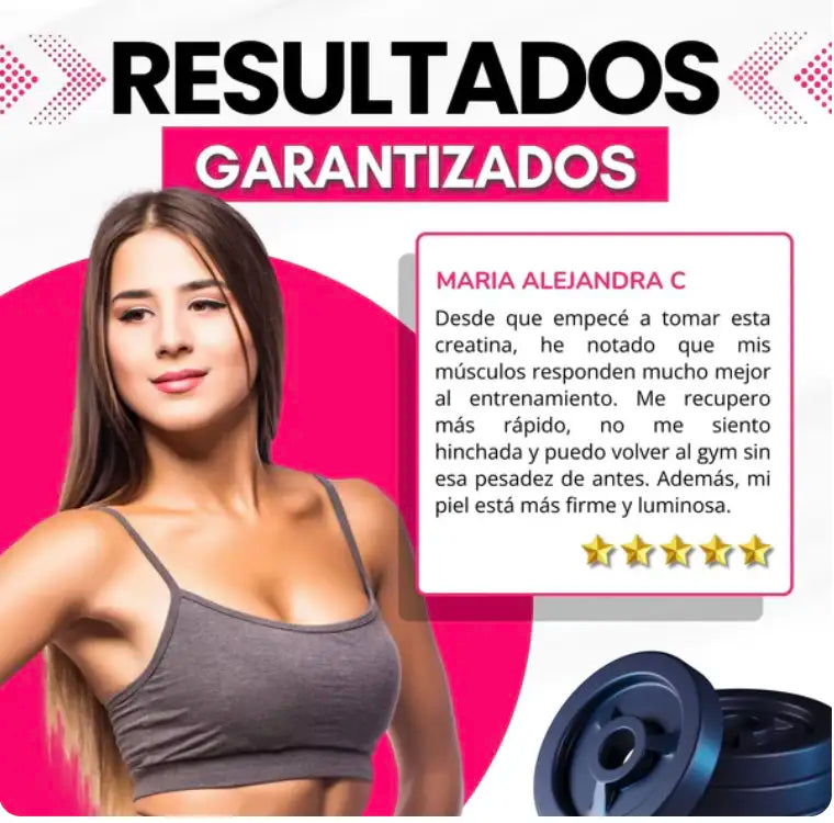 CREATINA CON MONOHIDRATO PARA MUJER - TONIFICA TU CUERPO SIN INFLARTE