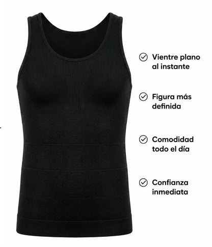 CAMISETA DE COMPRESIÓN ADELGAZANTE MOLDEADORA PARA HOMBRE