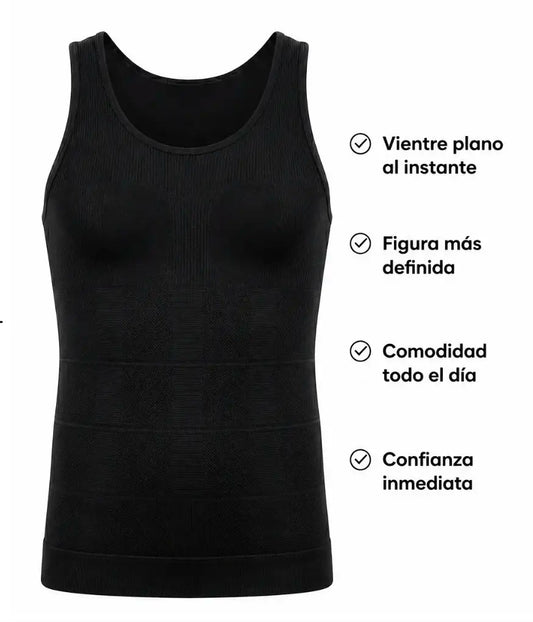 CAMISETA DE COMPRESIÓN ADELGAZANTE MOLDEADORA PARA HOMBRE