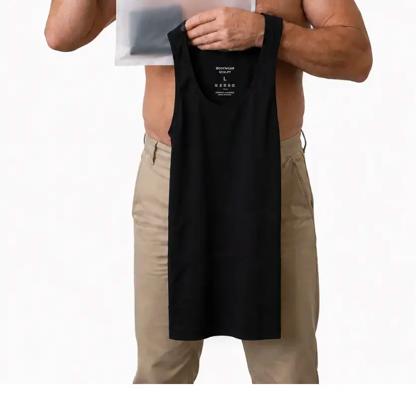 CAMISETA DE COMPRESIÓN ADELGAZANTE MOLDEADORA PARA HOMBRE