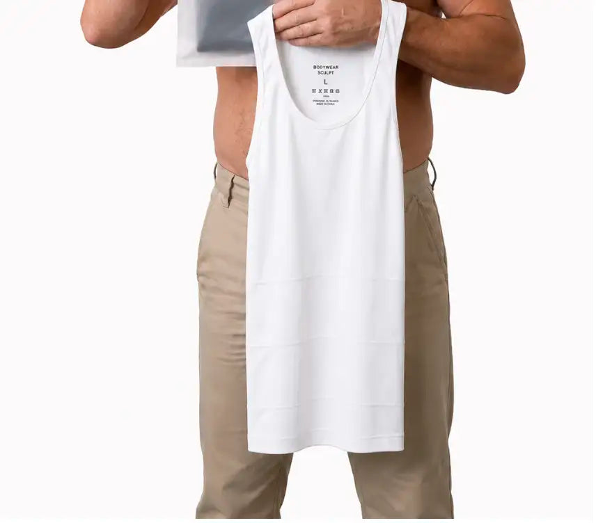 CAMISETA DE COMPRESIÓN ADELGAZANTE MOLDEADORA PARA HOMBRE