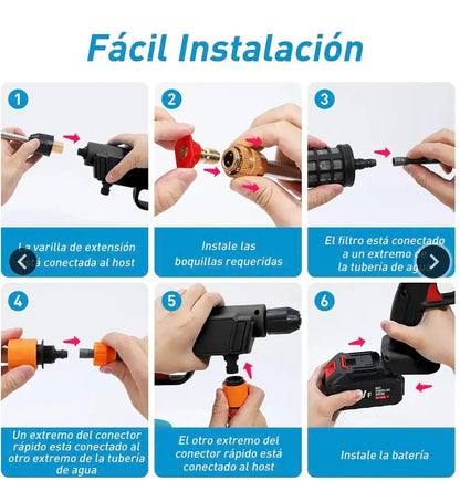 Hidrolavadora Portátil Inalámbrica