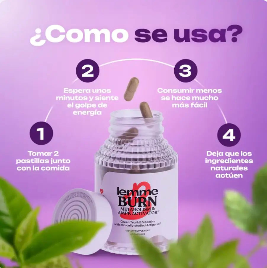 LEMME BURN 🔥👩‍⚕️ reactiva tu AMPK (60 capsulas)