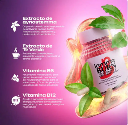 LEMME BURN 🔥👩‍⚕️ reactiva tu AMPK (60 capsulas)