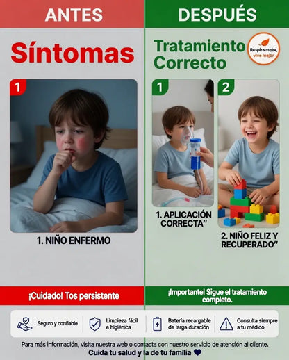 Nebulizador portátil- Alivio rápido para tu pequeño